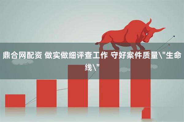 鼎合网配资 做实做细评查工作 守好案件质量＂生命线＂